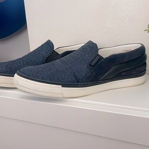 Men’s Louis Vuitton snake-print denim slip on- US 11/UK10